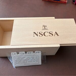NSCSA Wooden Collector's Box in Natural Wood